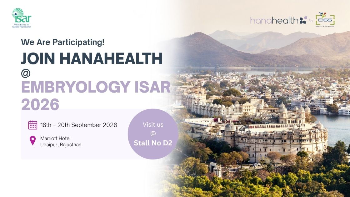 HanaHealth participating at Embryology ISAR 2026 conference in Udaipur, Stall No D2